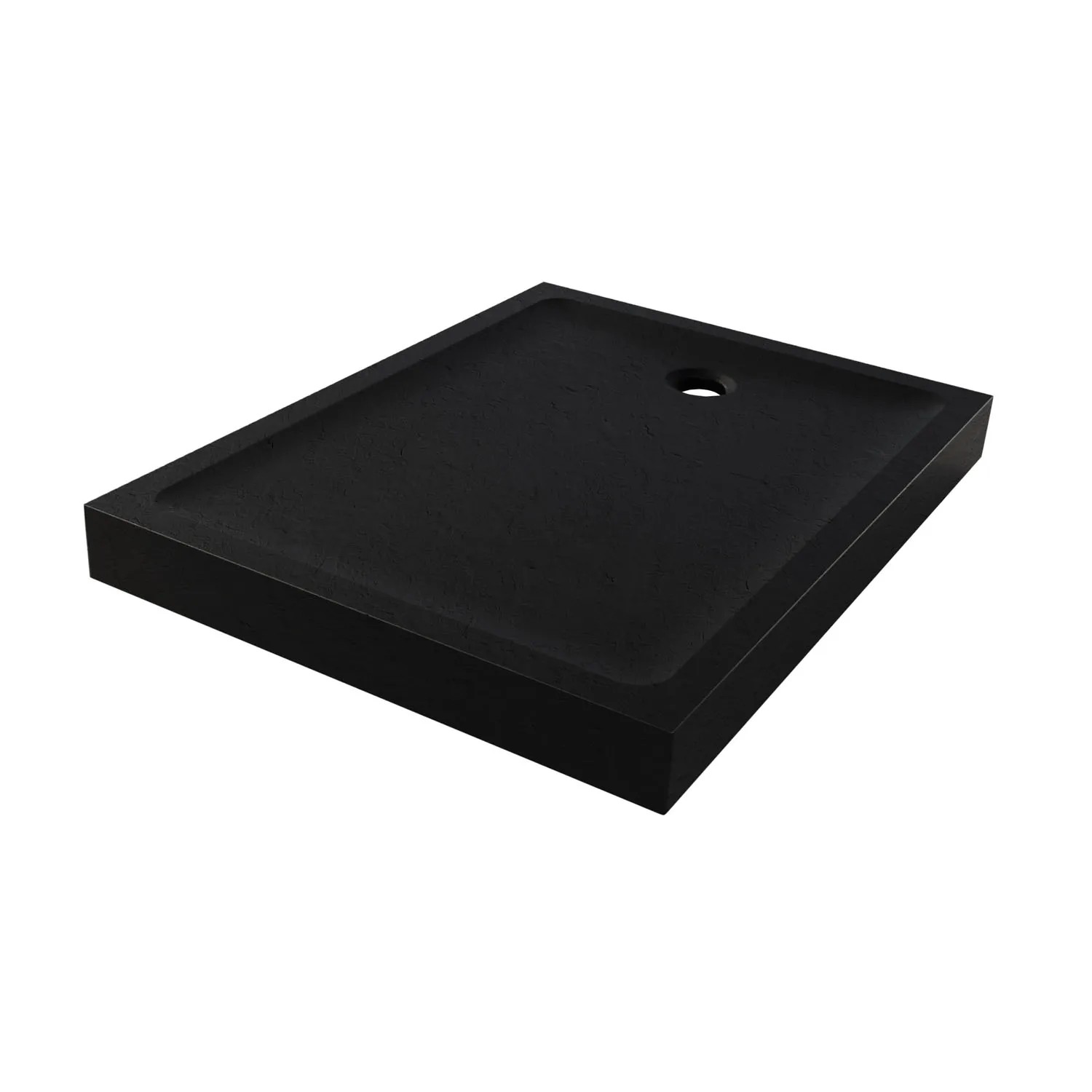 Signika Brodzik prostokątny Tauro 140 akryl czarny 140 x 90 cm