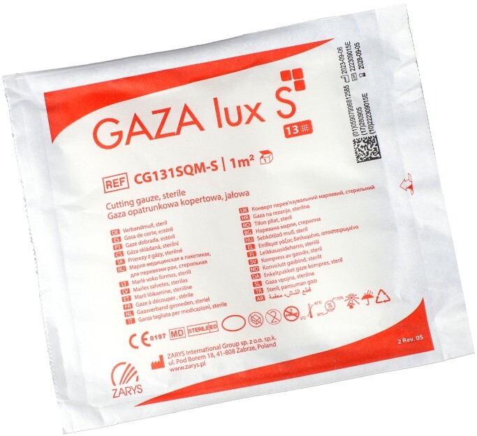 Gaza opatrunkowa jałowa, 13 nitkowa, 1 m2