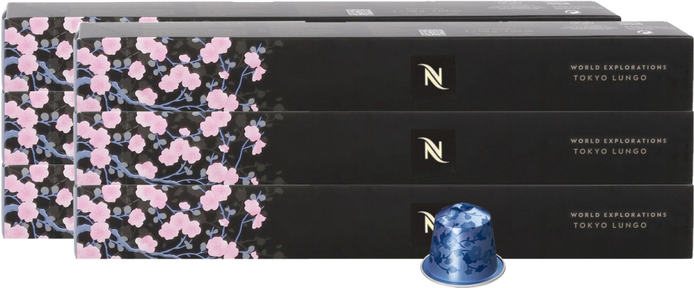 6x Kapsułki do ekspresu Nespresso Tokyo Vivalto Lungo, 10 sztuk