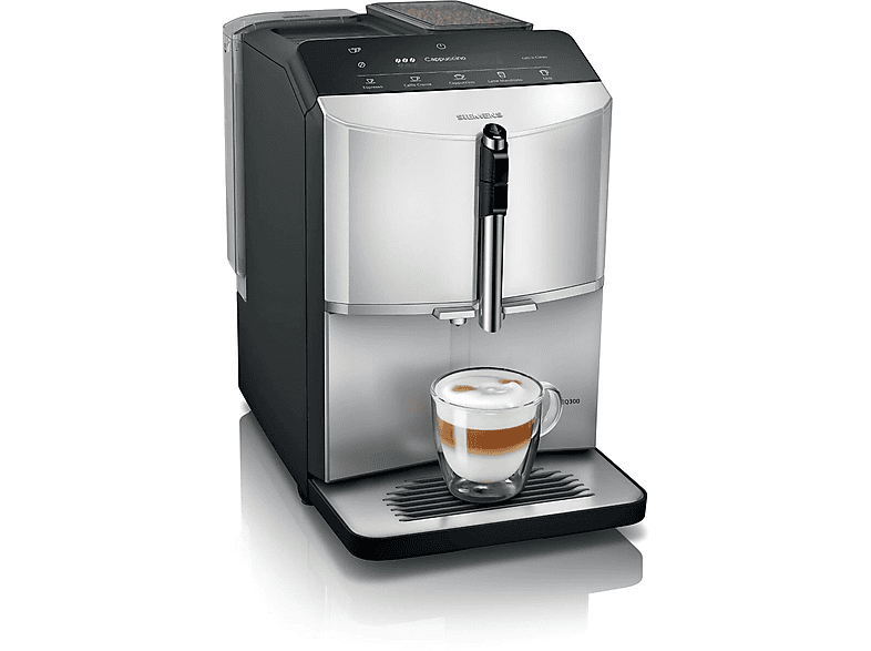 Ekspres automatyczny do kawy SIEMENS TF303E01 EQ300 1300 W, 15 bar, Daylight silver