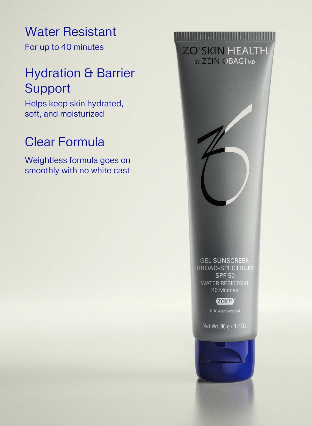 ZO Skin Health Gel Sunscreen Broad Spectrum SPF 30; 96g