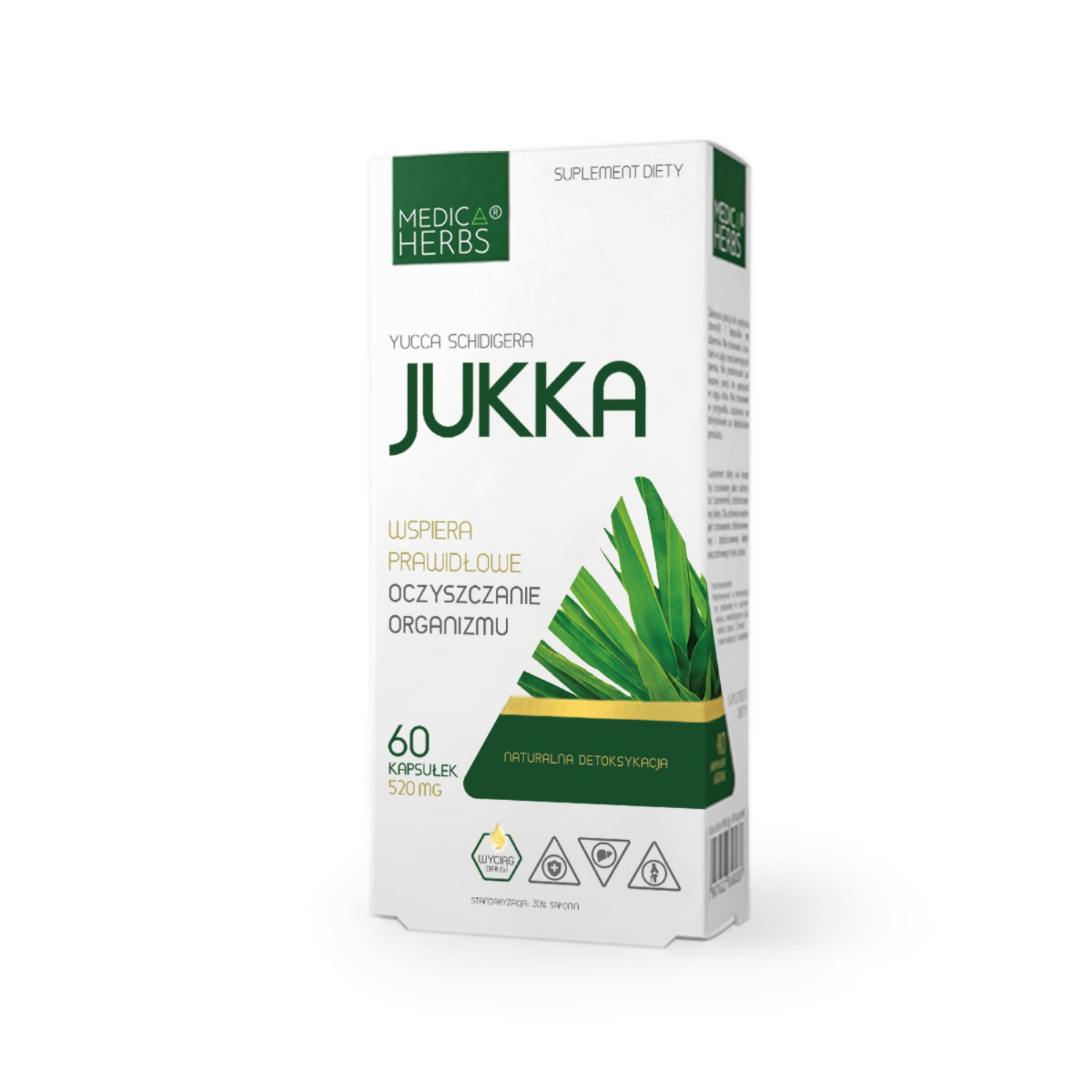 Medica herbs jukka 520 mg, 60 kapsułek