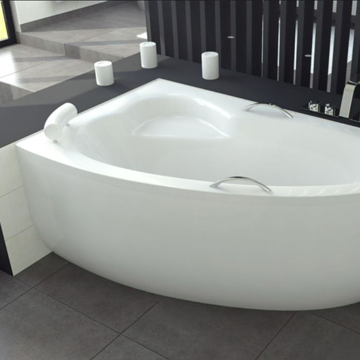 Besco Natalia wanna narożna 150x100 cm lewa biała #WAN-150-NL$