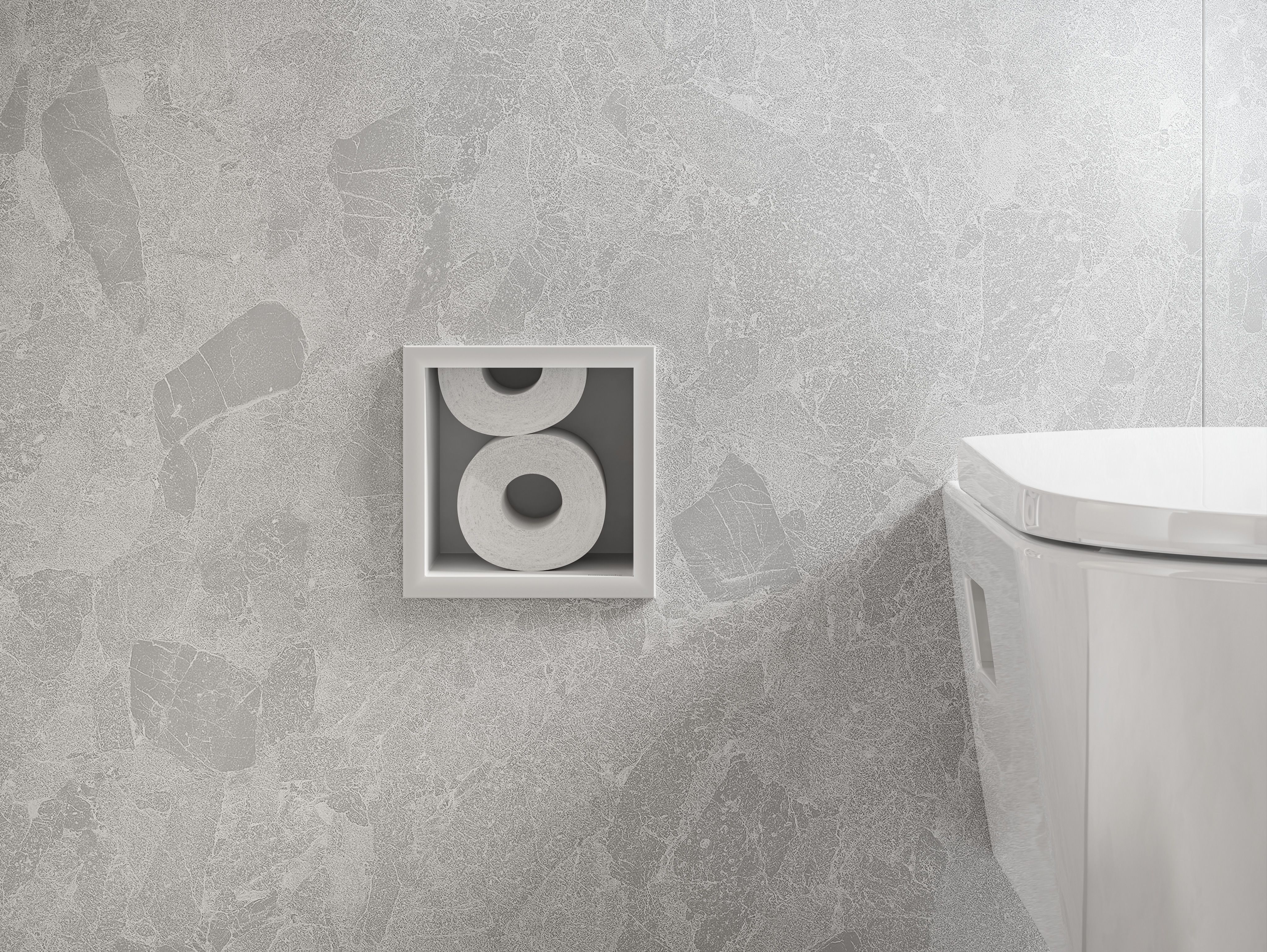 Hansgrohe XtraStoris Original uchwyt na papier toaletowy biały mat 56058700