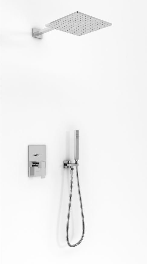 Kohlman Excelent zestaw prysznicowy podtynkowy z deszczownicą 25 cm chrom QW210HQ25