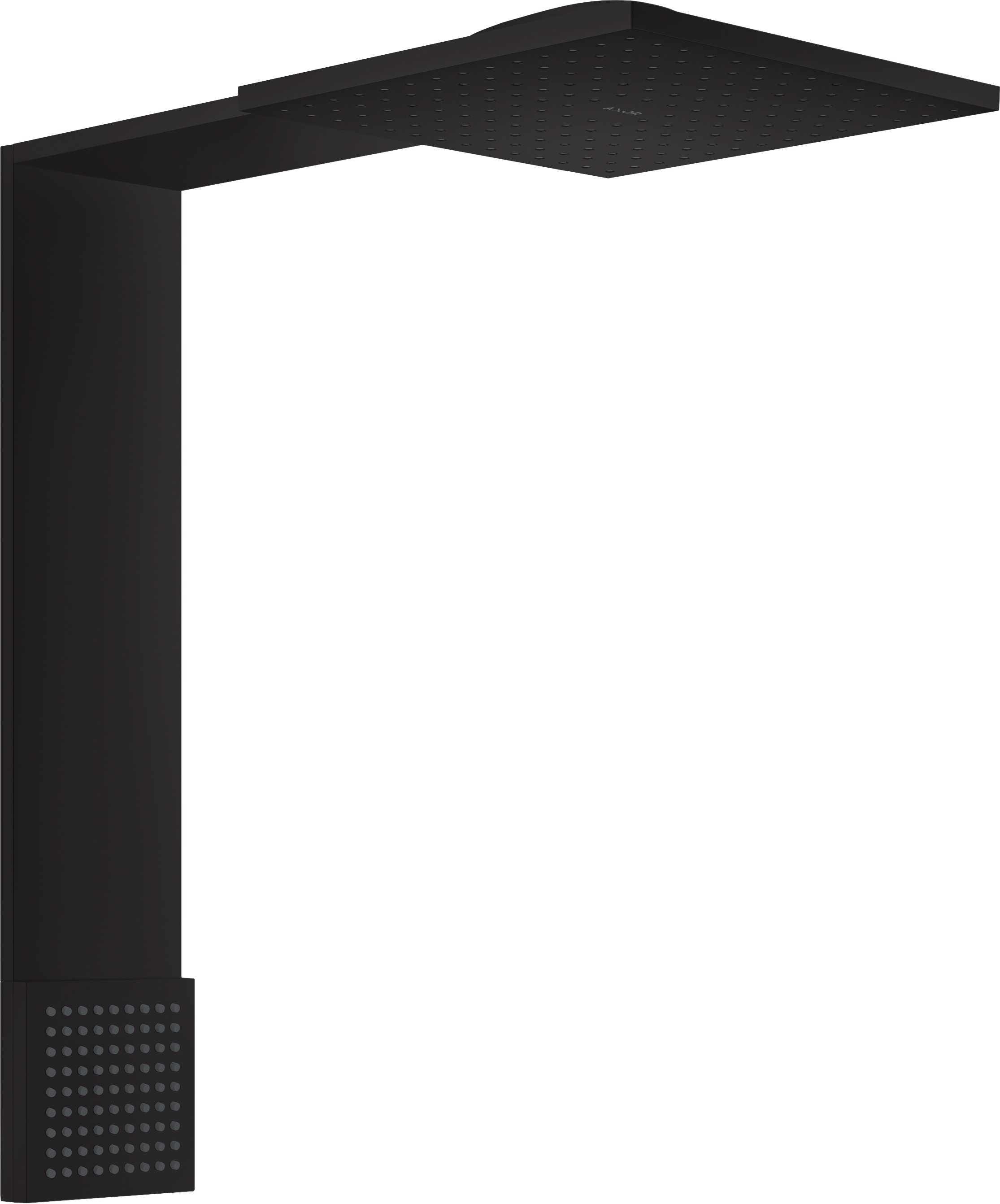 Axor ShowerComposition deszczownica 23,8x23,8 cm kwadratowa czarny mat 12594670