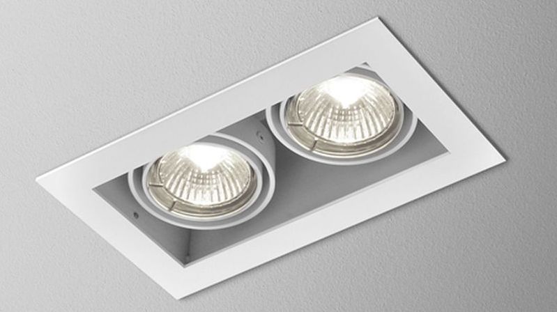 Aqform Squares lampa do zabudowy 2x50W czarna struktura 36812-0000-U8-PH-13 - Wysyłka w 24h