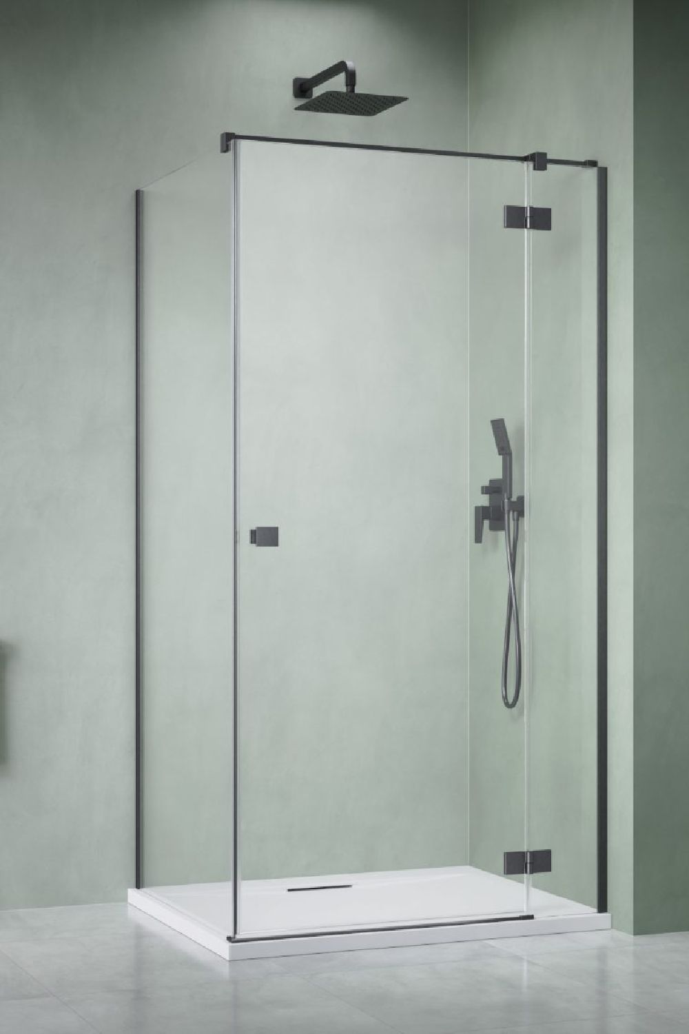Radaway Essenza 8 Brushed GunMetal KDJ ścianka prysznicowa 23,7 cm gunmetal szczotkowany/szkło przezroczyste 10470237-92-01R