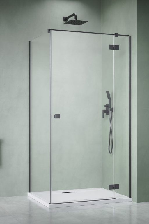 Radaway Essenza Brushed GunMetal KDJ ścianka prysznicowa 33,7 cm gunmetal szczotkowany/szkło przezroczyste 10470337-92-01R