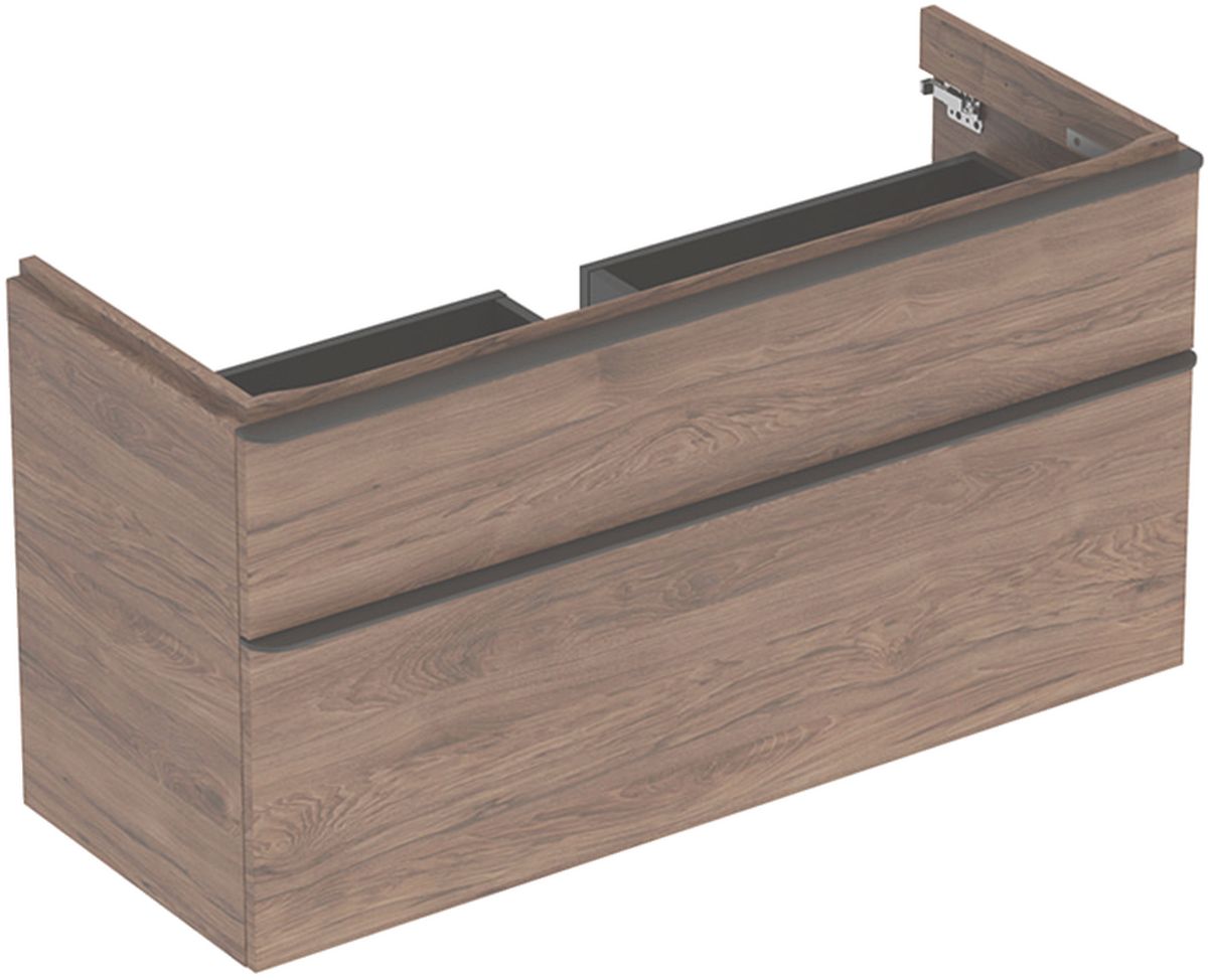 Geberit Smyle Square szafka 118,4x47x61,7 cm podumywalkowa wisząca orzech 500.355.JR.1