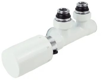 Purmo zawór kątowy z głowicą TH biały AZ1XTPS9037005N0