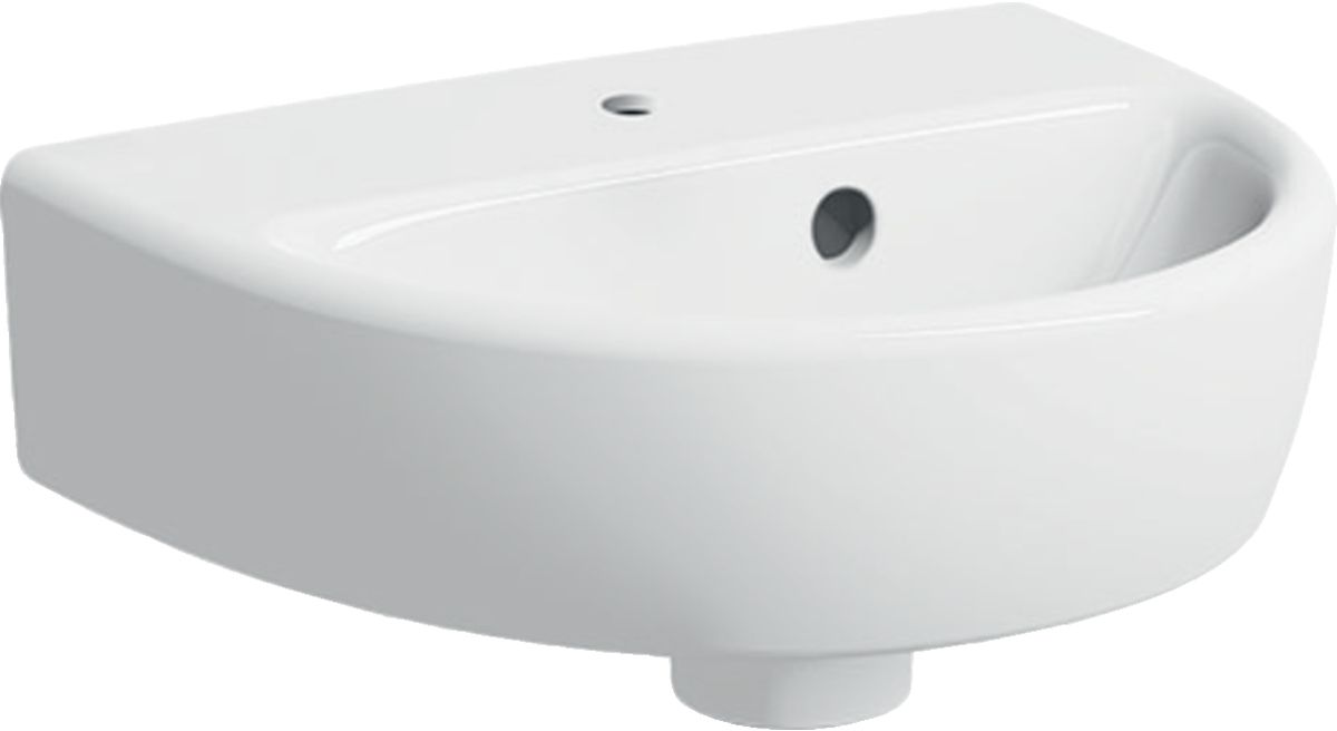 Geberit Selnova umywalka 36x29 cm półokrągła biała 500.320.01.7