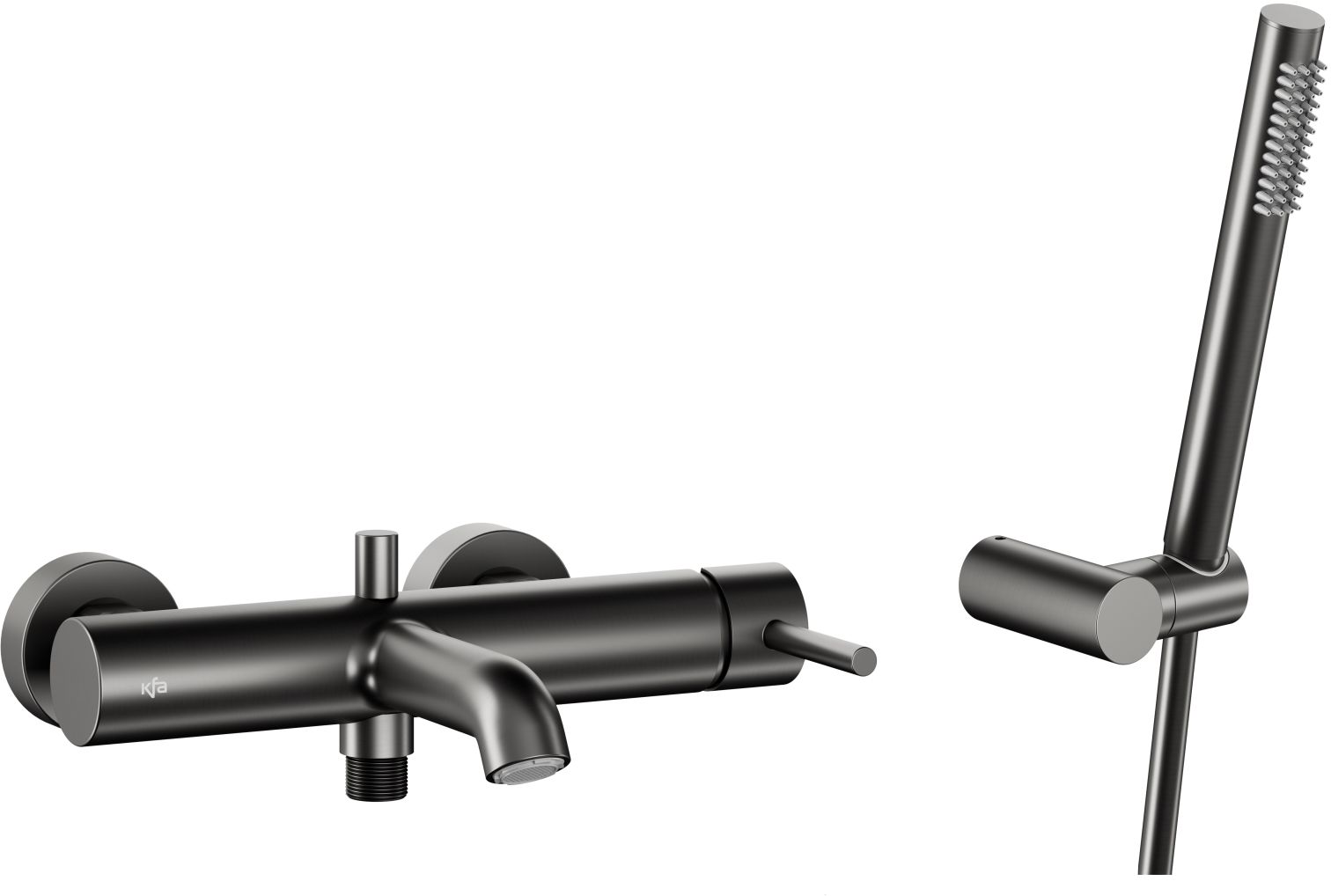 KFA Armatura Moza Gun Metal Grey bateria wannowo-prysznicowa ścienna grafitowa 5034-520-61