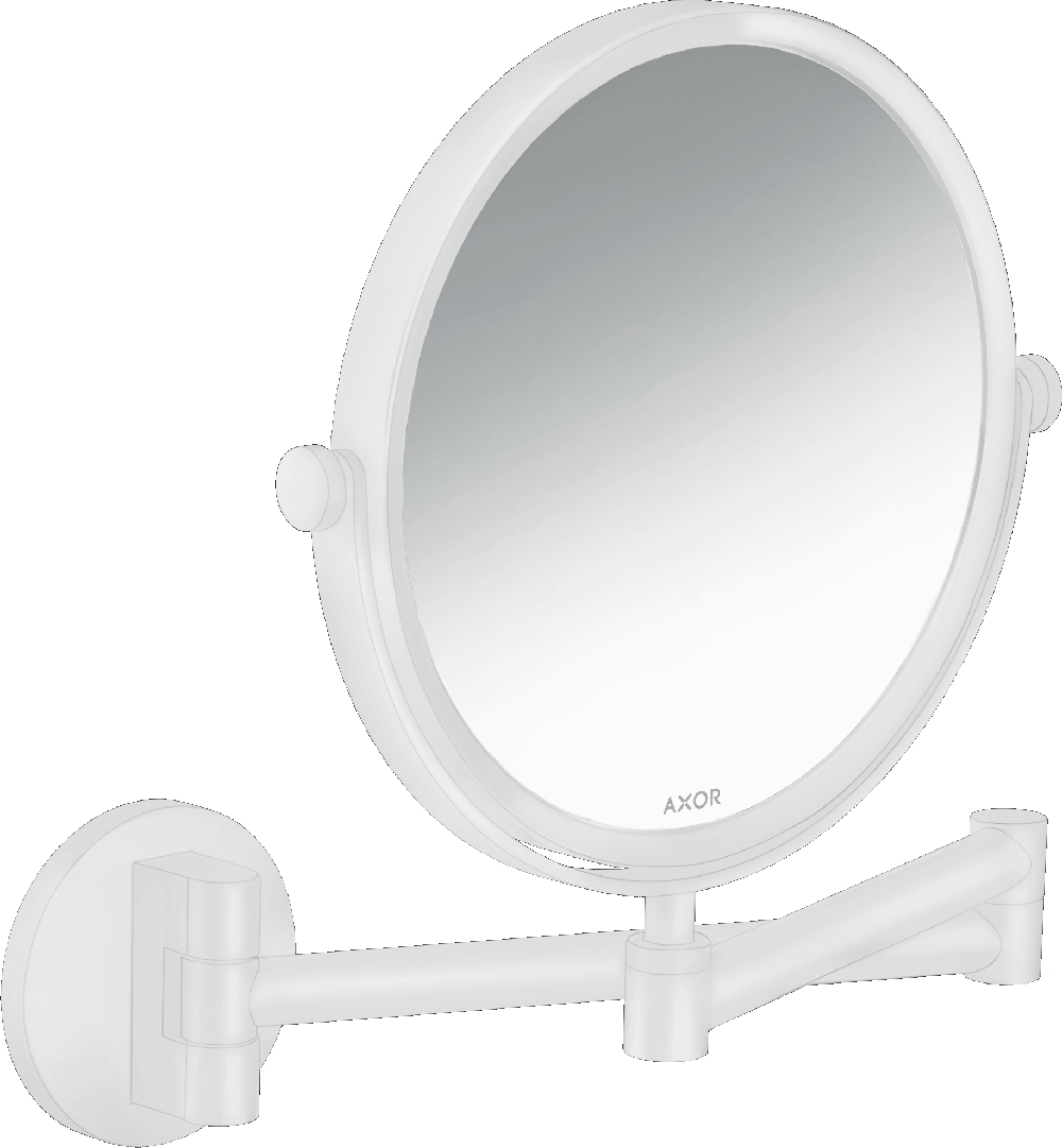 Axor Universal Circular lusterko kosmetyczne 19,5x25,7 cm okrągłe z oświetleniem biały 42849700