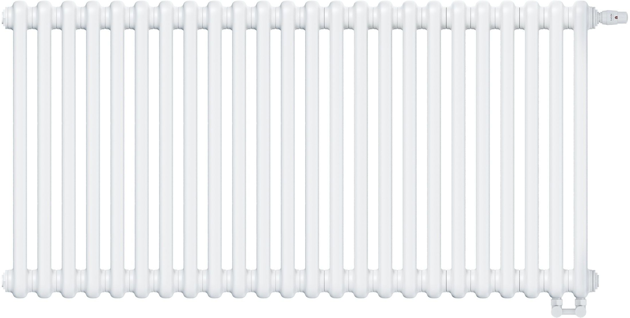 Irsap Tesi 3 grzejnik pokojowy 56,5x108 cm podłączenie dolne biały IRS-TES-3056-24-B-25
