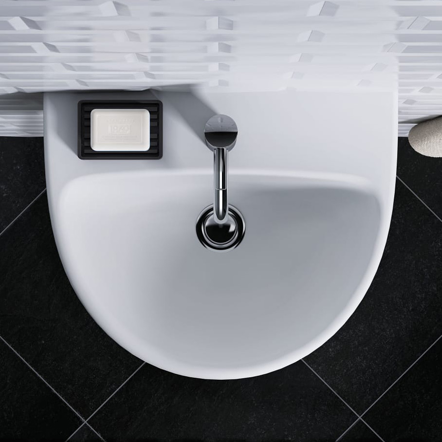 Geberit Selnova umywalka 55x44 cm półokrągła ścienna biała 500.315.01.7 - Wysyłka w 24h