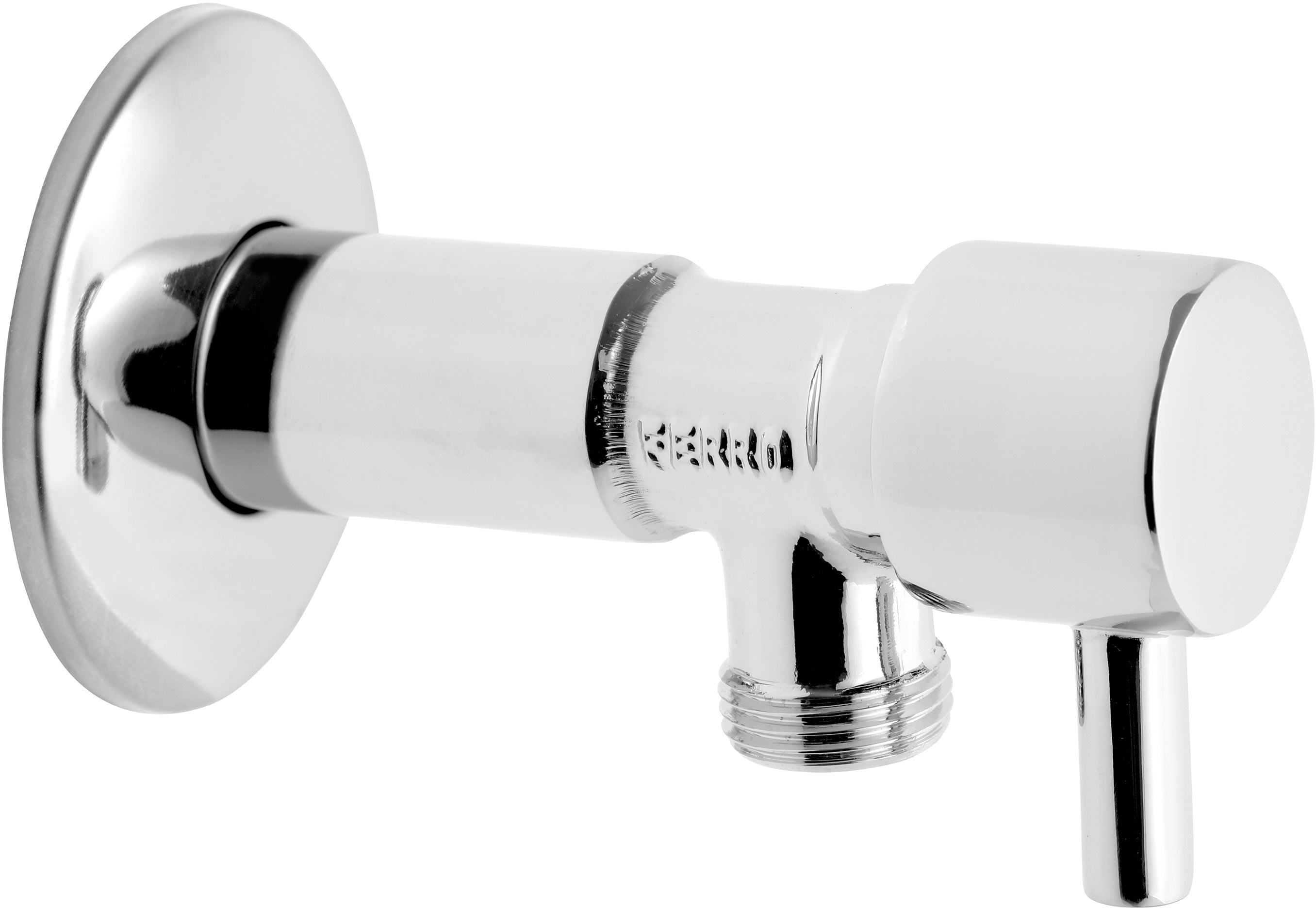 Ferro zawór kątowy z głowicą ceramiczną chrom Z1234C - Wysyłka w 24h