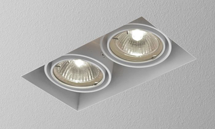 Aqform Squares lampa do zabudowy 2x50W biała struktura 37012-0000-U8-PH-13
