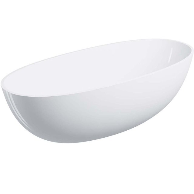 OMNIRES Wanna wolnostojąca SHELL M+ biały połysk 175x78 syfon z korki