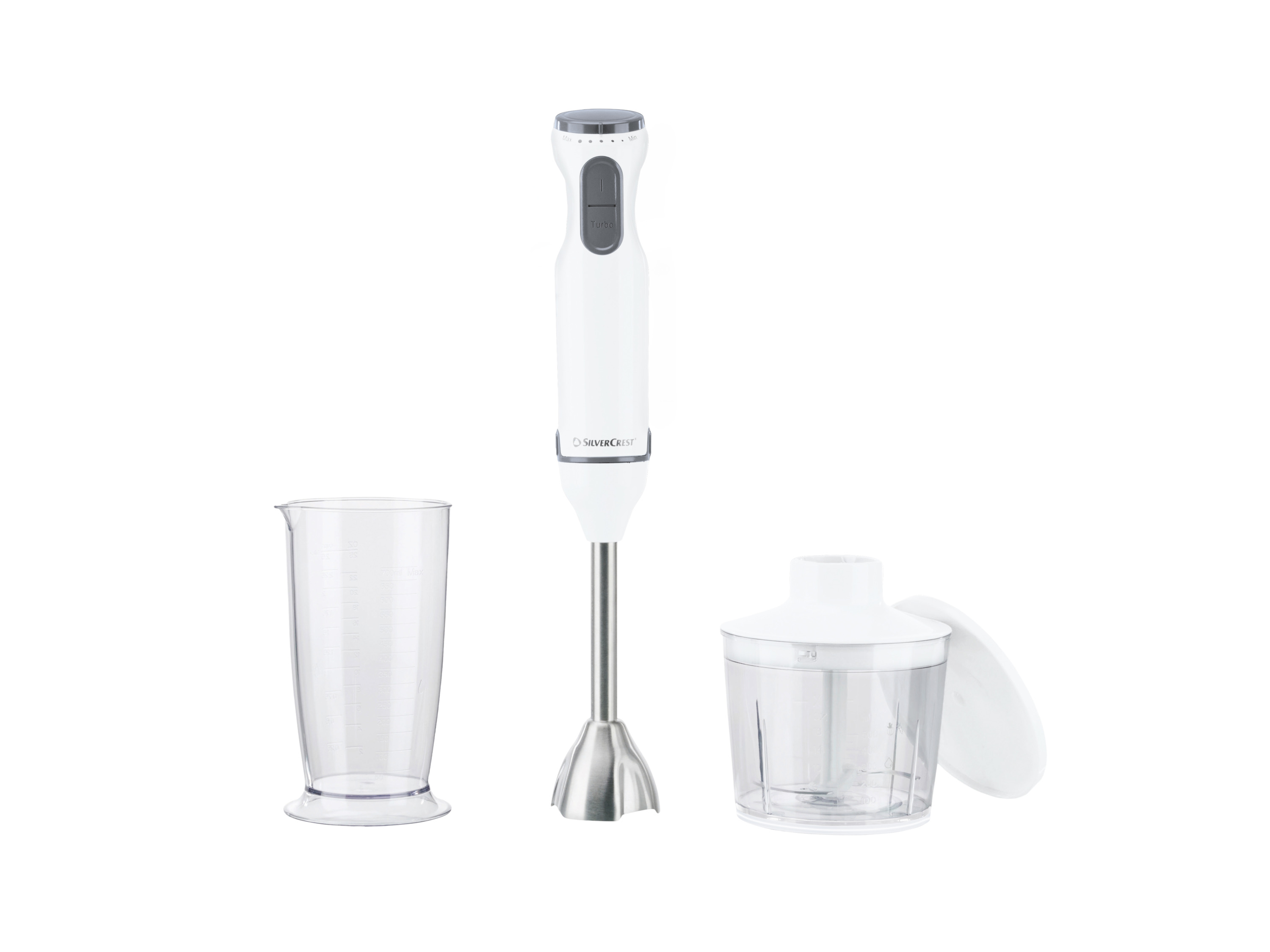 Silvercrest Blender ręczny z rozdrabniaczem, 600 W , Ssms 600 G7 Biały