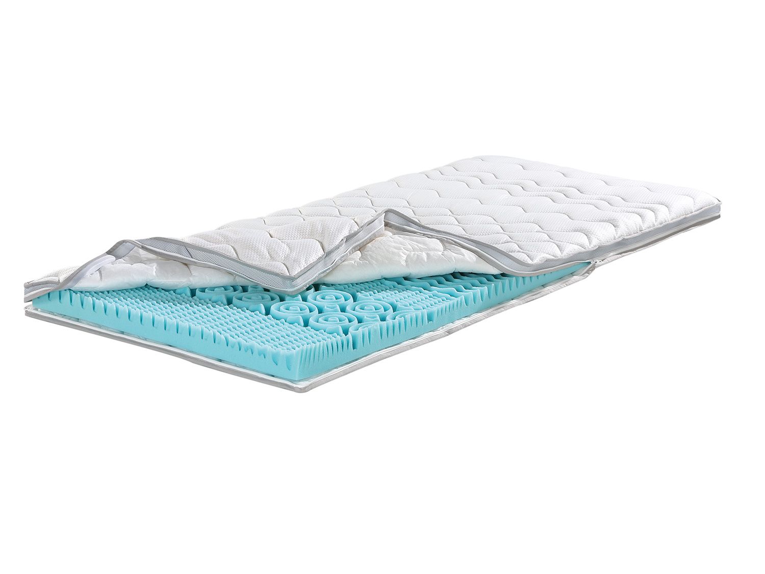 f.a.n. Nakładka na materac XXL Soft Plus, rdzeń z zimnej pianki 90 x 200 cm