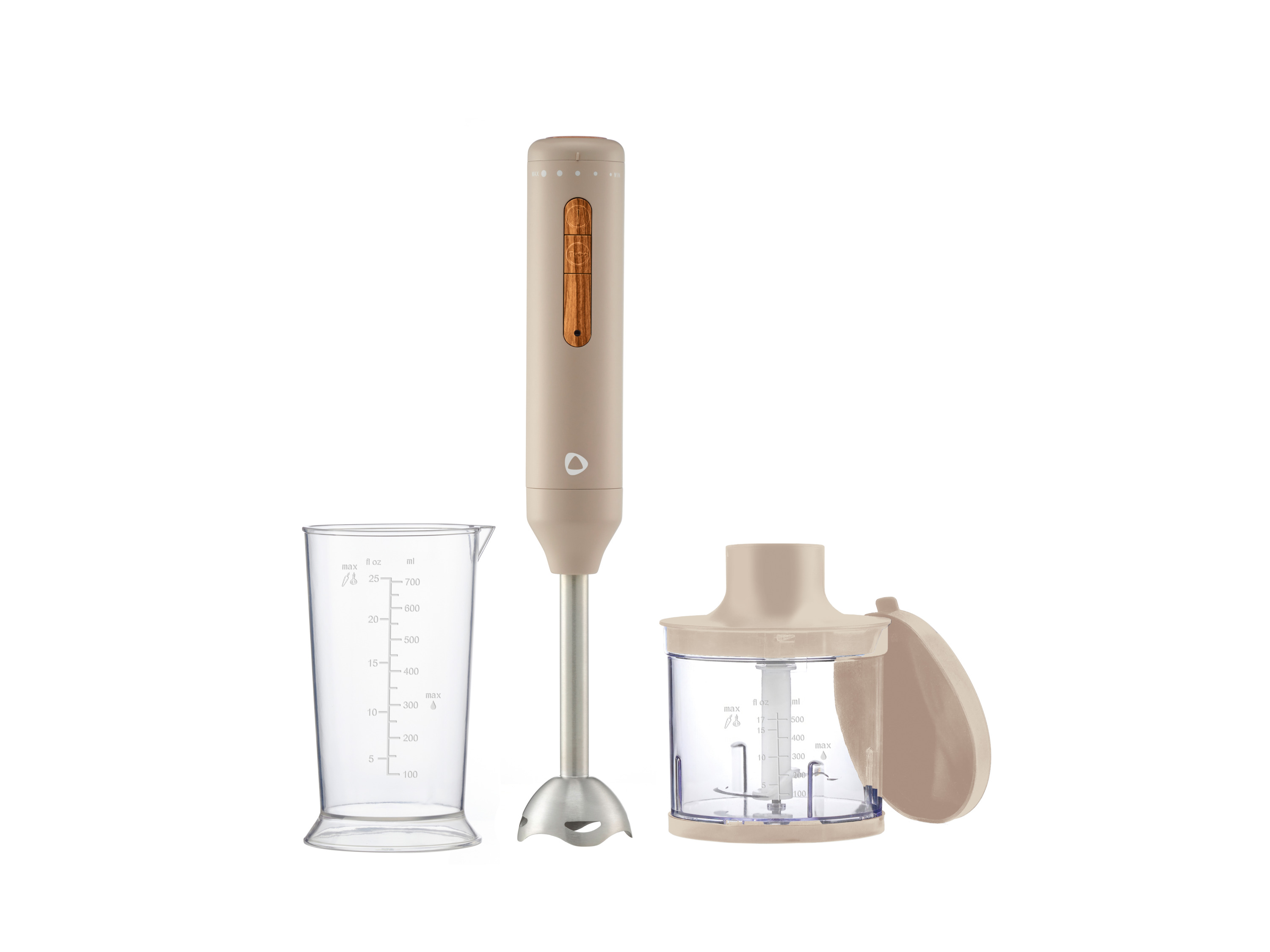 Silvercrest Blender ręczny z rozdrabniaczem, 600 W Beżowy