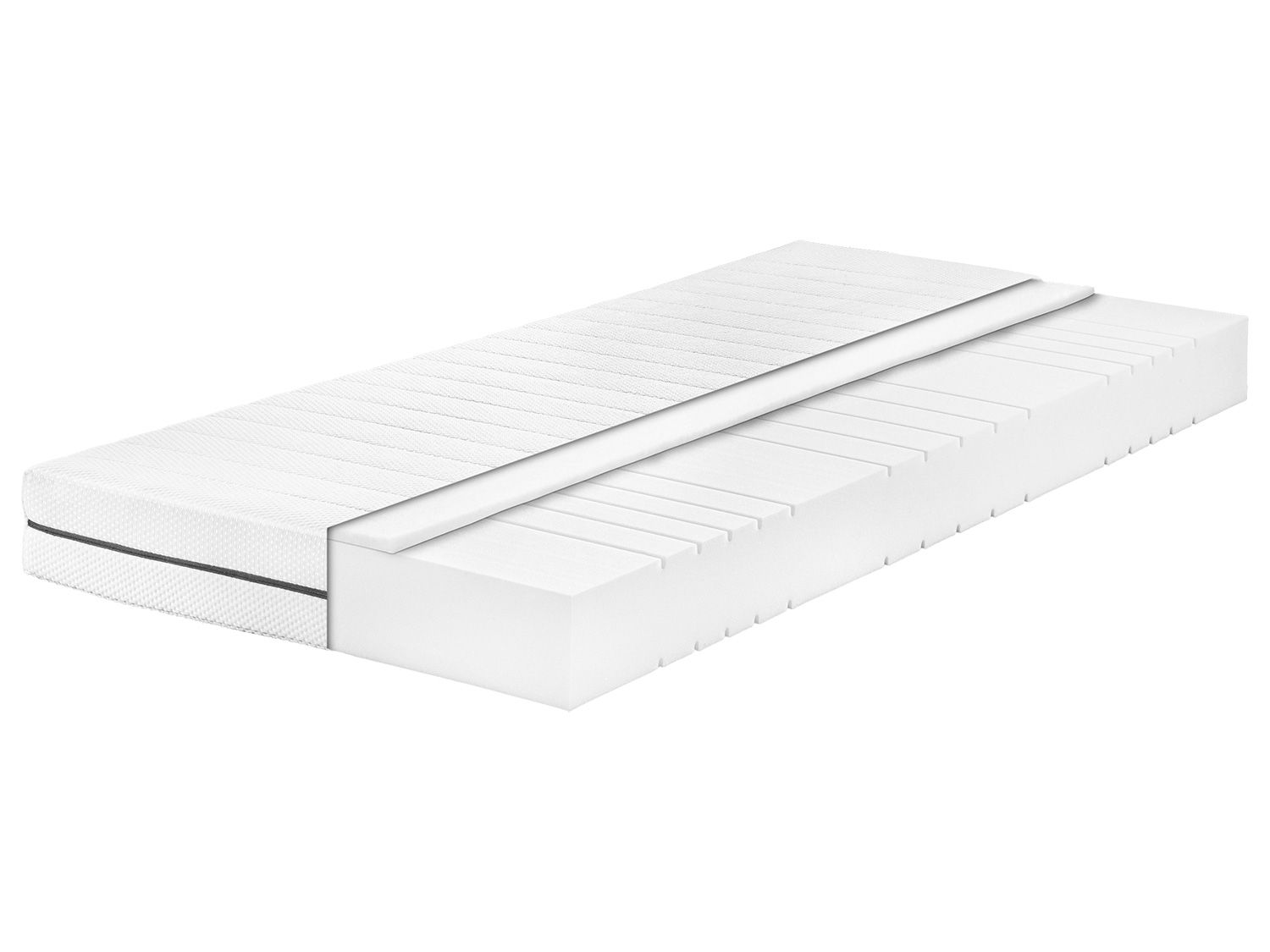 Badenia Trendline 7-strefowy materac z pianki wysokoelastycznej »BT 155«, wysokość 16 cm, elastyczny punktowo. Stopień twardości H2, 90 x 200 cm