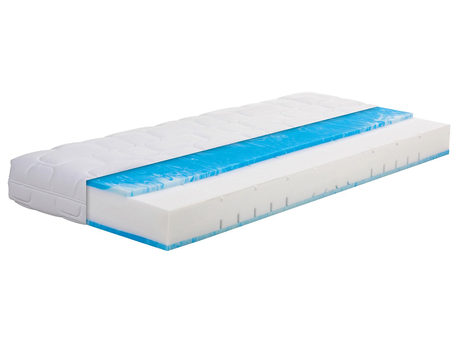 BeCo 7-strefowy materac z pianki komfort, Ortho-Dynamic, elastyczny system rdzeniowy, oddychający H2/H3, 90 x 200 cm