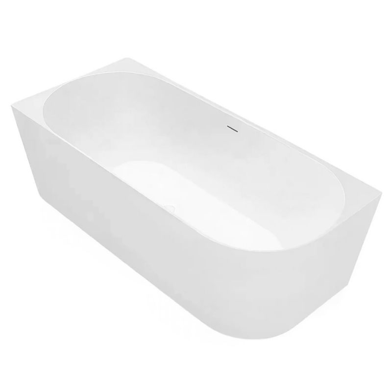 Wanna Narożna Bellanto Slim 150 Rea, Biały Lewa, 150X74X58cm 1szt
