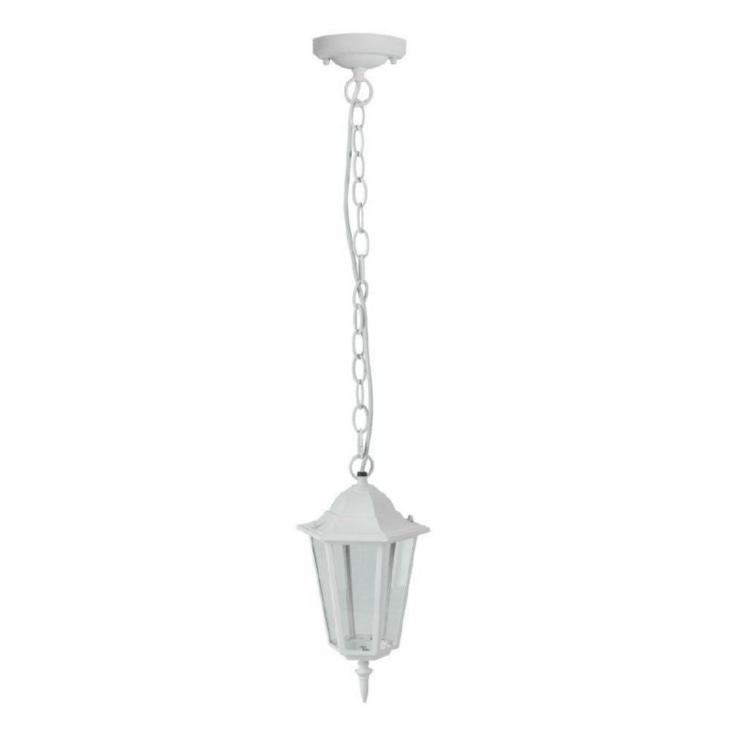 Lampa sufitowa zewnętrzna V-TAC 752 biała 1 x E27 x 20W IP44 wym: 17 x 17 x 84 cm - 1 szt.