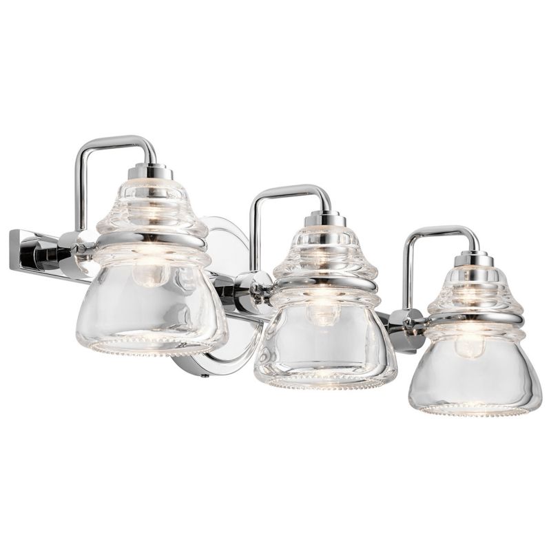 Kinkiet ścienny Kichler Talland polerowany chrom do łazienki 3 x G9 x 3W IP44 wym: 16,3 x 55,9 x 17,5 cm - 1 szt.