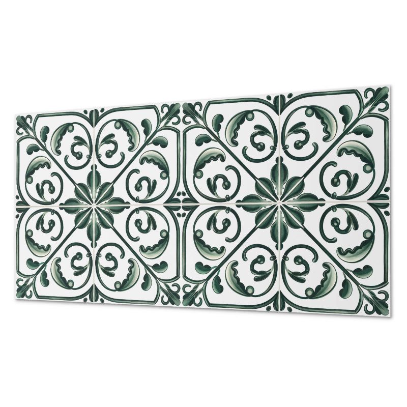 Ścienne Kafelki PCV ArtPrintCave 40x20 cm Wzór roślinny z ornamentami 10 szt.