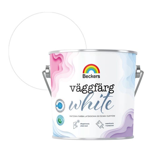 Farba Beckers Vaggfarg biała 3 l