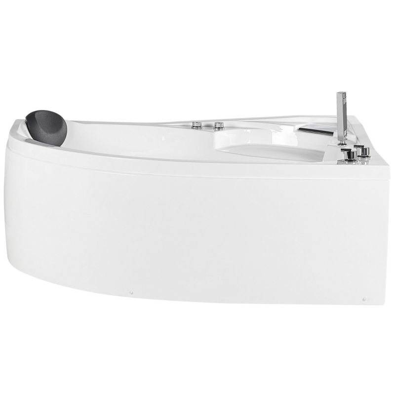 Wanna narożna z hydromasażem LED Neiva Lewostronny 150 x 100 cm Biały 1 szt.