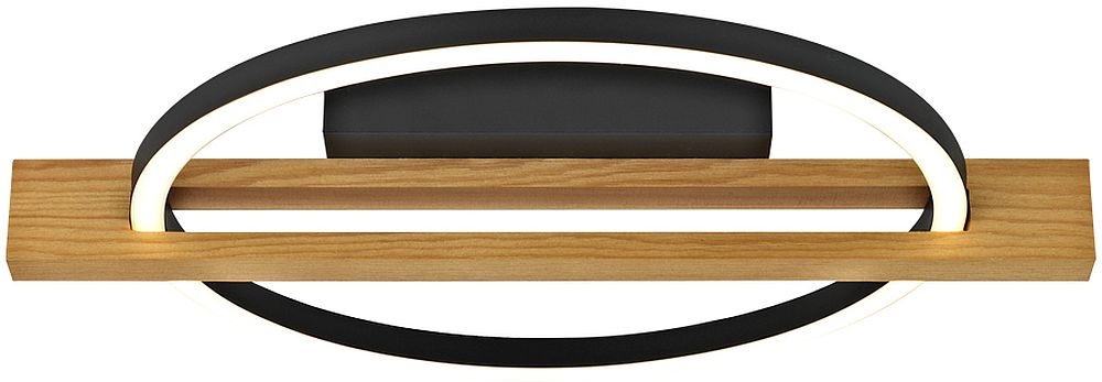 Darmowa Dostawa - Lampa podsufitowa 1x16 W czarna Italux Natano PLF5536215WWO