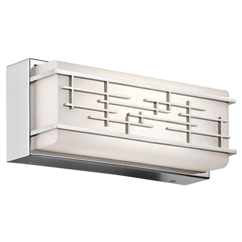 Kinkiet ścienny Kichler Zolon chromowany do łazienki LED 14W 3000K 1200lm IP44 wym: 12,7 x 30,9 x 10 cm - 1 szt.