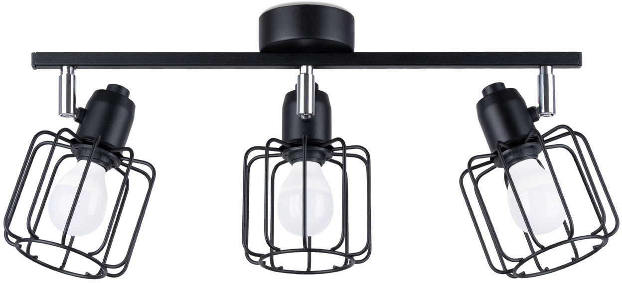 Darmowa Dostawa - Lampa podsufitowa 3x40 W czarny Sollux Lighting Beluci SL1116