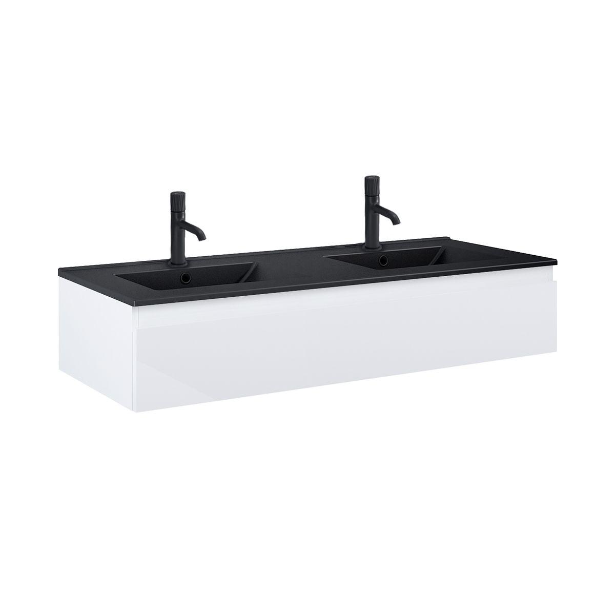 Darmowa Dostawa - Umywalka z szafką 120 cm białą Oltens Vernal 68011000
