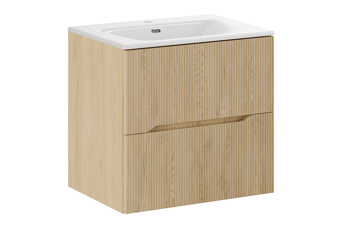 Darmowa Dostawa - Umywalka z szafką 60 cm dąb Comad Nordic Cremona SETNC60CMUMSKY