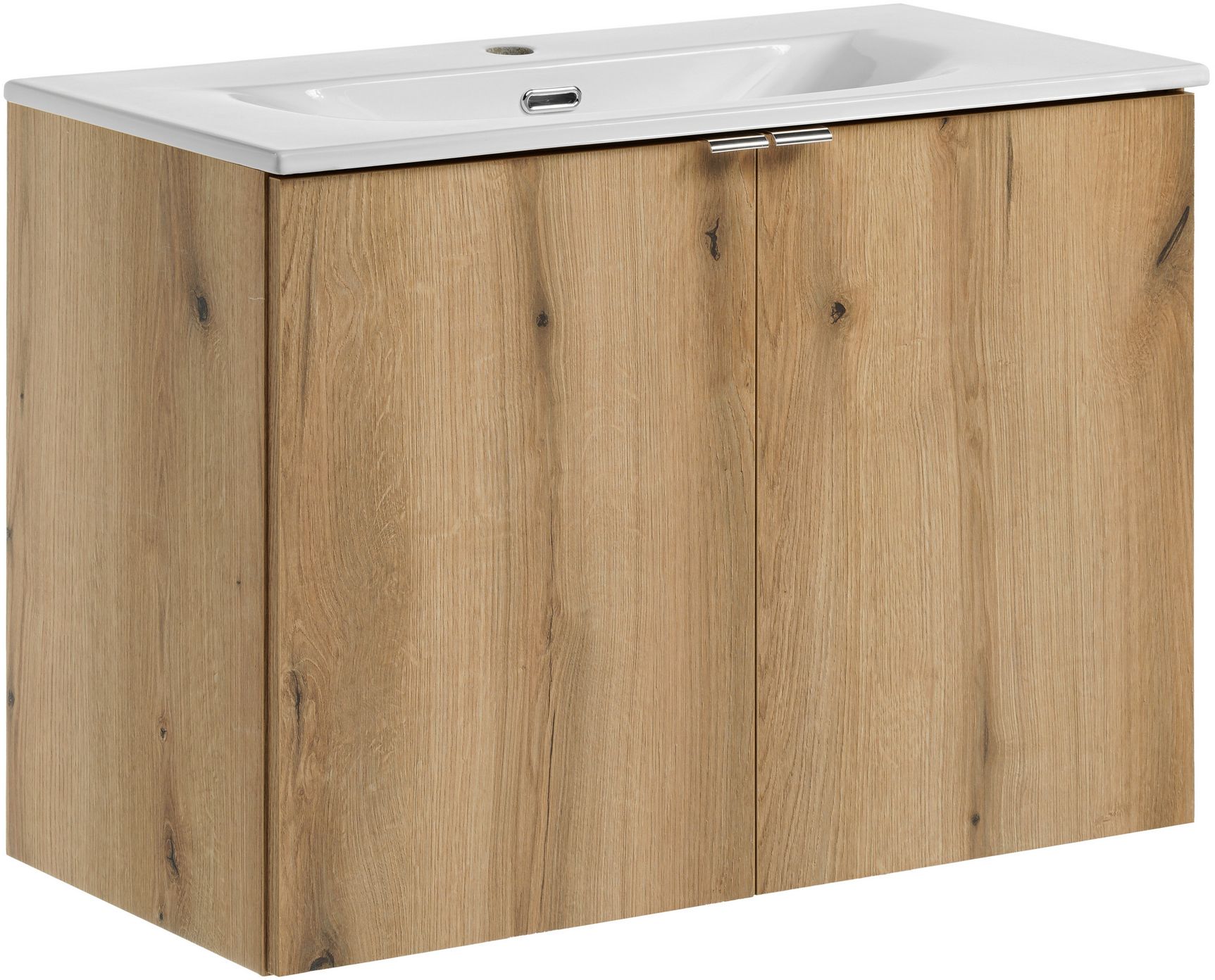 Darmowa Dostawa - Umywalka z szafką 80 cm dąb Comad Nova Oak SETNOA80CMDDANCE