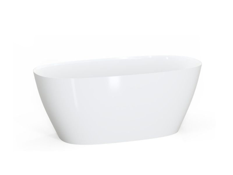 Wanna wolnostojąca Sink Quality biała 150x70 z syfonem złotym, 1 szt.
