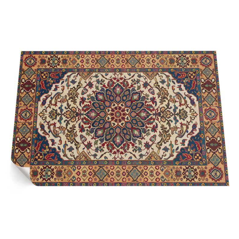 Winylowy Chodnik Zewnętrzny ArtPrintCave 150x225 cm Ozdobne ornament roślinne styl turecki 1 szt.