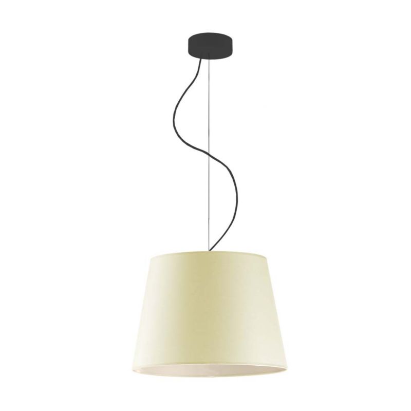 Lampa wisząca zwis Volta Light Factory żyrandol sufitowa z abażurami stożek Ecru COSMO 1szt.