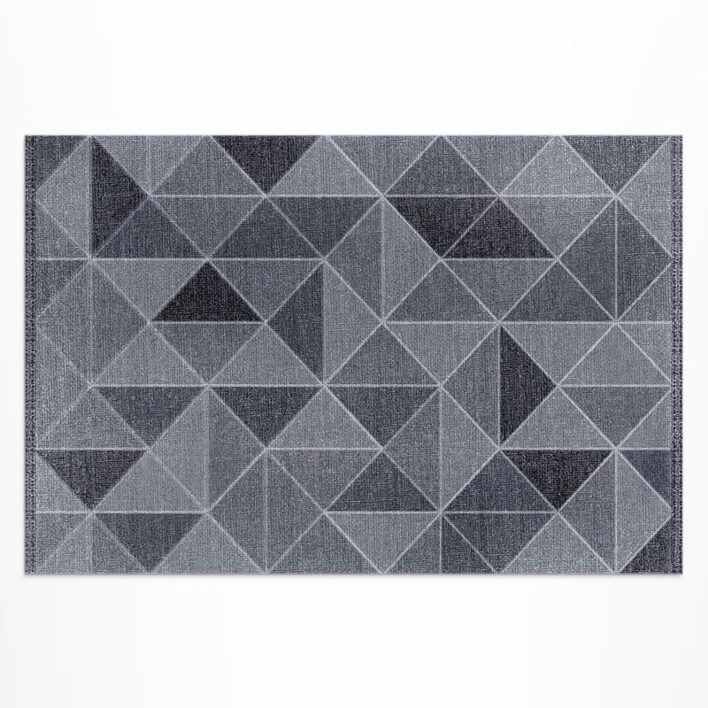 Winylowy Chodnik Zewnętrzny Wallfluent 120x180 cm Geometryczna abstrakcja imitacja tkaniny 1 szt.