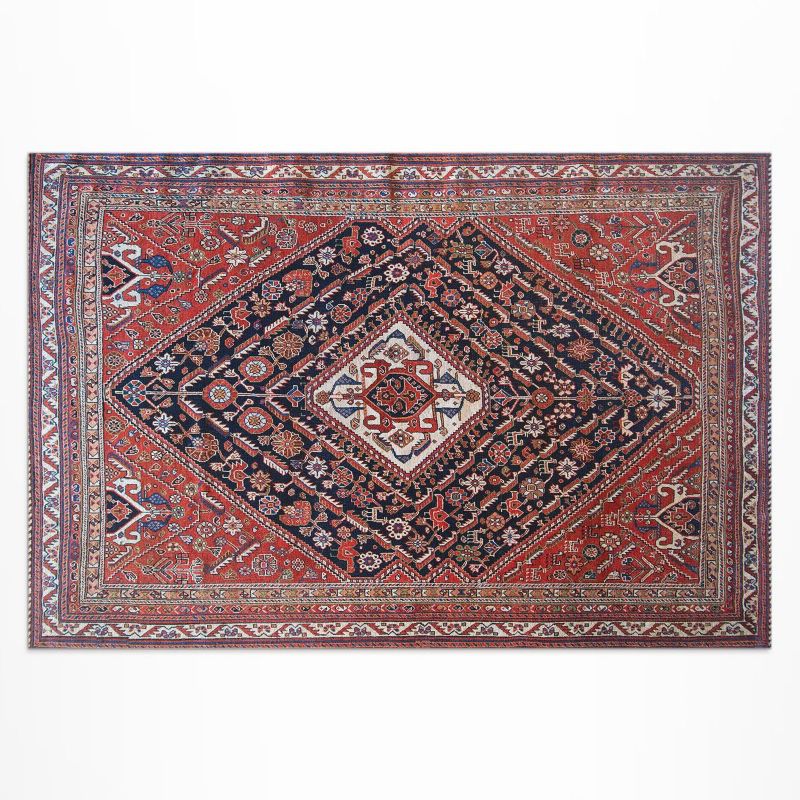 Zewnętrzny Dywan Winylowy Wallfluent 100x150 cm Turecki perski wzór w stylu vintage 1 szt.