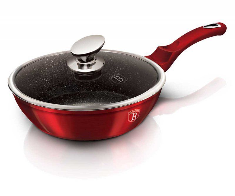 Patelnia granitowa 24 cm Berlinger haus bh-1259 red metallic line 1szt