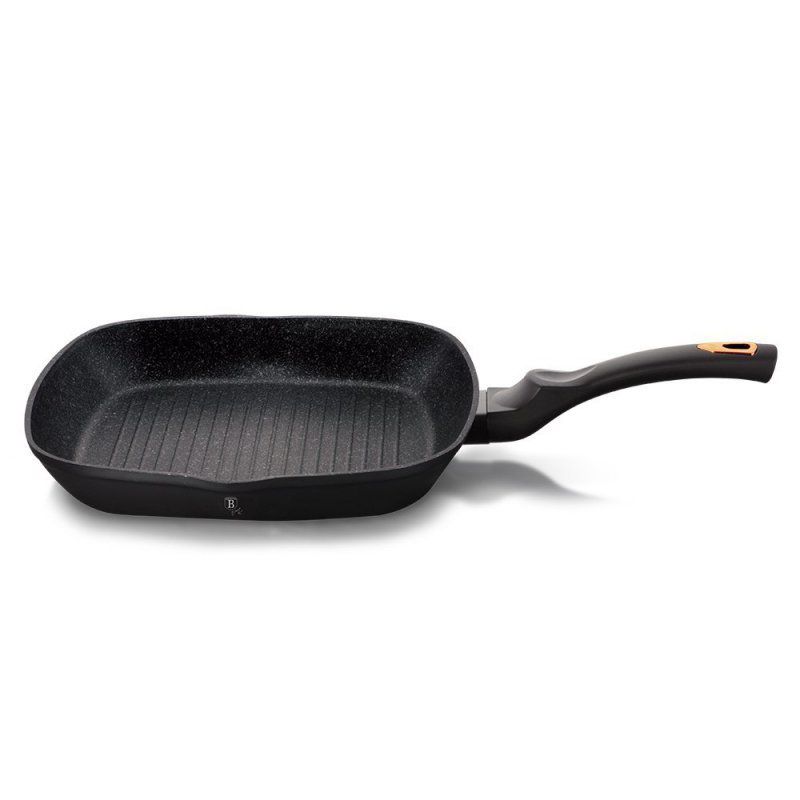 Patelnia grillowa granitowa 28 cm Berlinger haus bh-1636 black rose 1szt
