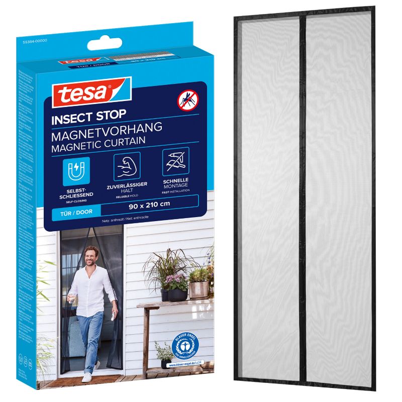 Moskitiera magnetyczna Zasłona 2,1 x 0,9 m antracyt