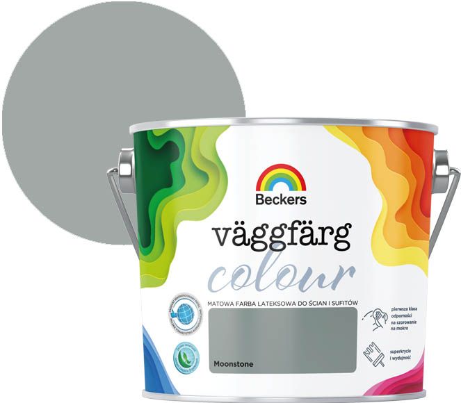 Farba kolorowa Beckers Vaggfarg Colour moonstone 2,5 l