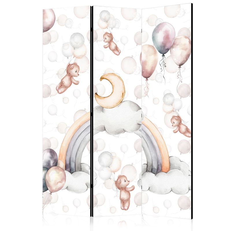 Parawan Muralo Akustyczny Misie Balony Pastelowe 135x172 cm 1 szt.